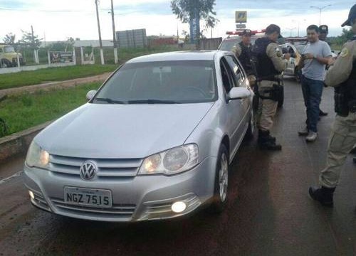 Carro roubado em Araguaína foi recuperado no mesmo dia pela PM