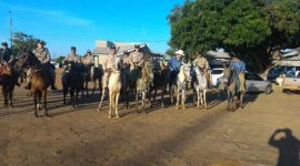 PM realiza policiamento montado na 28° cavalgada em Araguaína