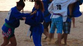 Judocas de Palmas “invadem” a Praia da Graciosa
