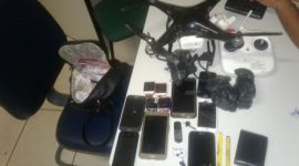 Polícia Civil prende suspeitos de usar drone para passar drogas para dentro de presídio da capital