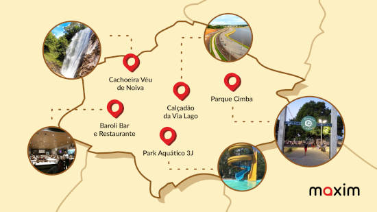 Feriado: Aplicativo de transporte compilou alguns lugares em Araguaína para visitação