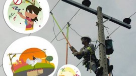 Celtins alerta os foliões para o perigo que envolve as redes elétricas