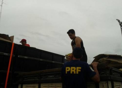 Em Araguaína, caminhão carregado de cerveja é detido por excesso de peso