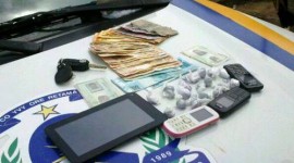 Casal de comerciantes é preso pela PM em Santa Fé por tráfico de drogas