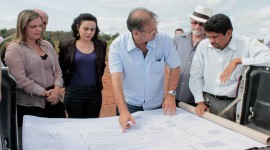 Governador visita área de construção do Complexo Prisional