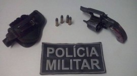 PM apreende arma de fogo em Araguaína e Nova Olinda