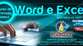 FACIT oferece cursos de Word e Excel para a comunidade