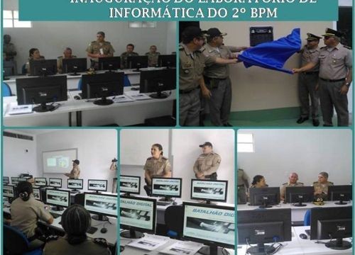 Comandante Geral da PM inaugura laboratório de informática do 2º BPM