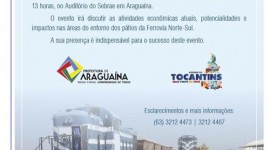 Ferrovia Norte-Sul será tema de oficina em Araguaína