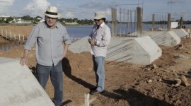 Avança obra da Via Lago com etapa de fundação da ponte