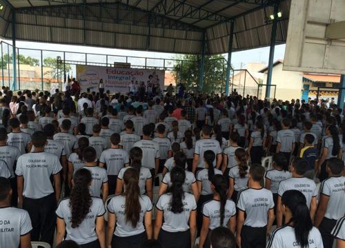 Colégio da Polícia Militar em Araguaína inicia semestre letivo com mais de 800 alunos matriculados