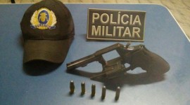 Em Araguatins, dois são detidos pela PM com munições e arma usada por vigilantes de banco atacado por bandidos