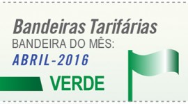 Bandeira verde vigora na conta de energia do mês de abril