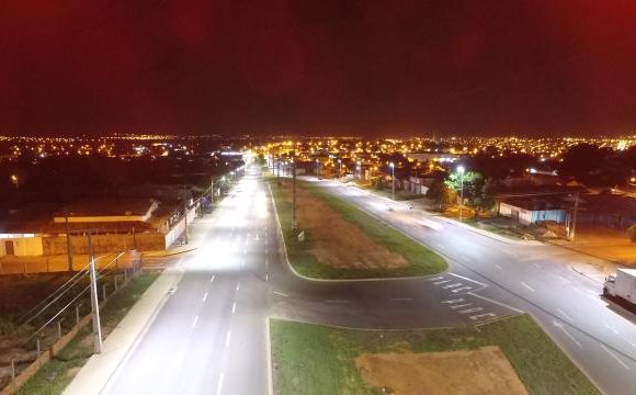 Duplicação da Avenida Filadélfia já recebe nova iluminação em LED