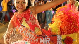 Maria Gabryelle da Silva, da Encantos do Luar, é a Rainha Mirim Municipal 2017