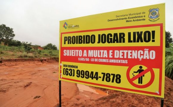 Combate ao descarte irregular de lixo é intensificado em Araguaína