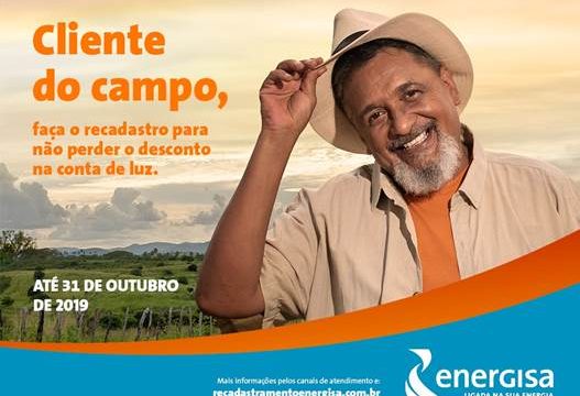 Produtores rurais devem procurar a Energisa para garantir desconto na conta de energia