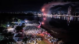 Primeiro réveillon na prainha da Via Lago reúne milhares de araguainenses