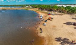Prainha da Via Lago está liberada para banho e atividades recreativas