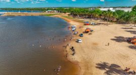 Prainha da Via Lago está liberada para banho e atividades recreativas